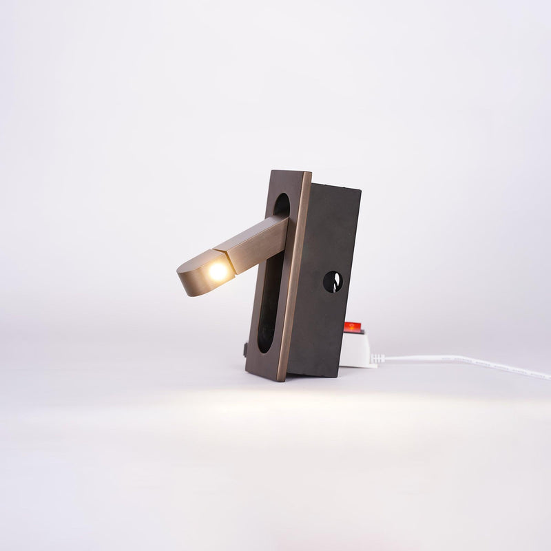 LED Bettleselampe LUMEVIA | 3 Lichtfarben | Aluminiumlegierung | Ø19 cm x H8 cm | Mit Druckschalter