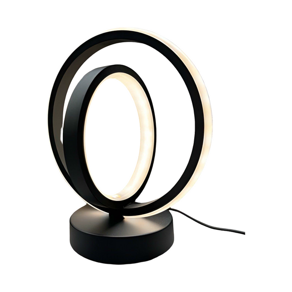 Lumetica LED Tischlampe Metall | Stufenlos Dimmbar & USB-betrieben | Modernes Design | Weiß, Schwarz, Gold