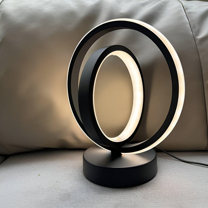 Lumetica LED Tischlampe Metall | Stufenlos Dimmbar & USB-betrieben | Modernes Design | Weiß, Schwarz, Gold