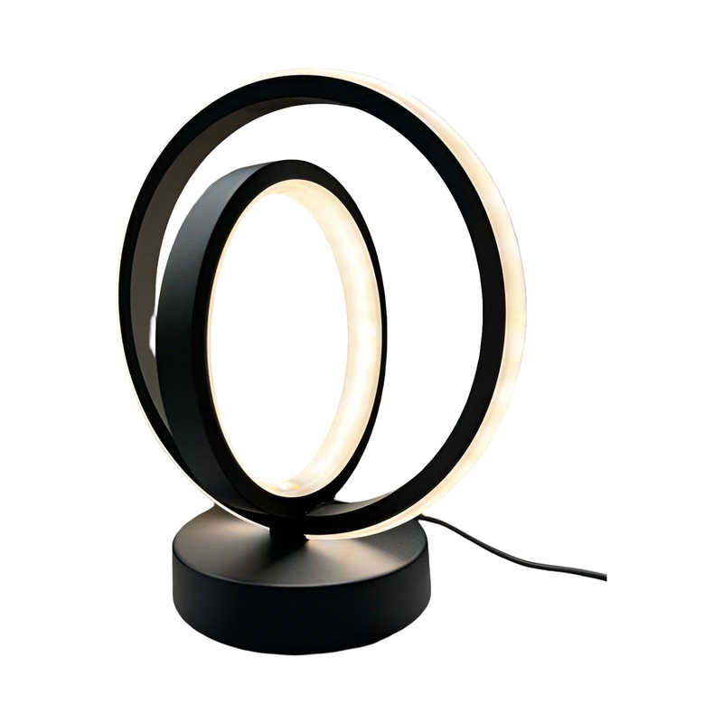 Lumetica LED Tischlampe Metall | Stufenlos Dimmbar & USB-betrieben | Modernes Design | Weiß, Schwarz, Gold
