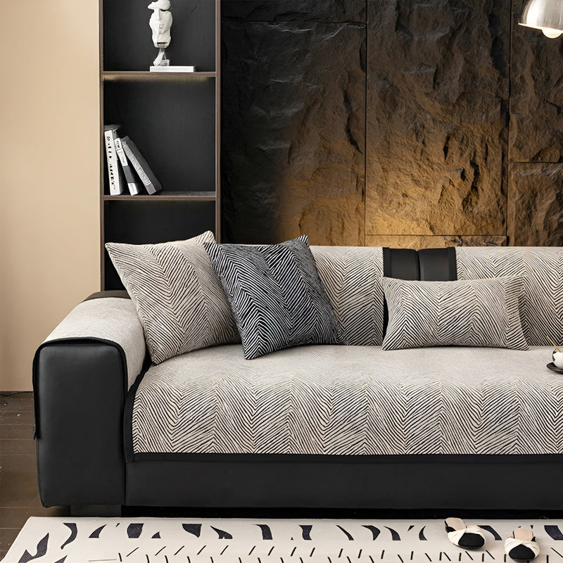 Sofaüberwurf Velvona | Dickes Chenille-Gewebe | Weich, Strapazierfähig & Pflegeleicht | Baum-Muster