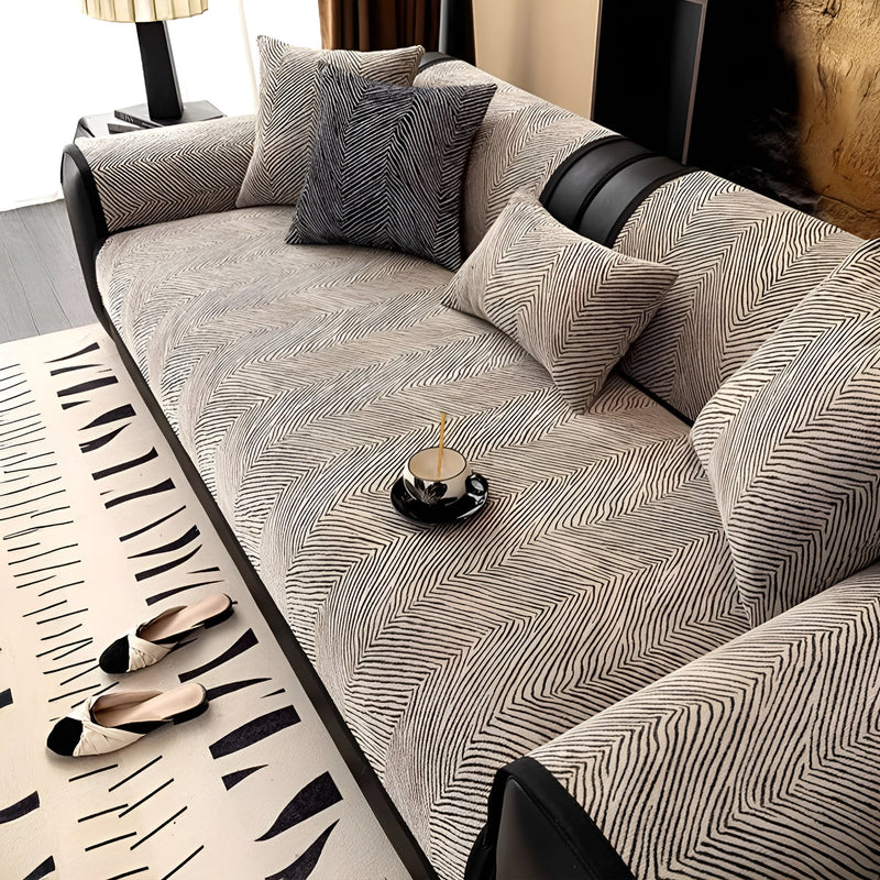 Sofaüberwurf Velvona | Dickes Chenille-Gewebe | Weich, Strapazierfähig & Pflegeleicht | Baum-Muster