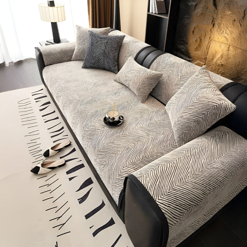 Sofaüberwurf Velvona | Dickes Chenille-Gewebe | Weich, Strapazierfähig & Pflegeleicht | Baum-Muster