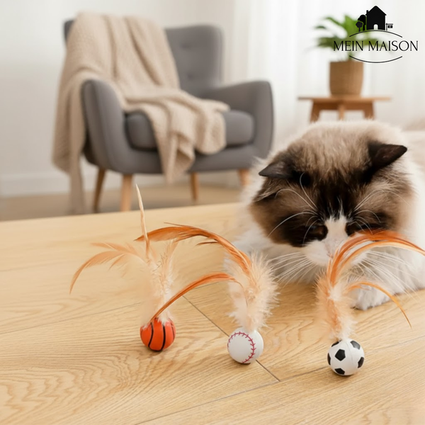 FeatherBounce – Spannender Spielspaß für energiegeladene Katzen!