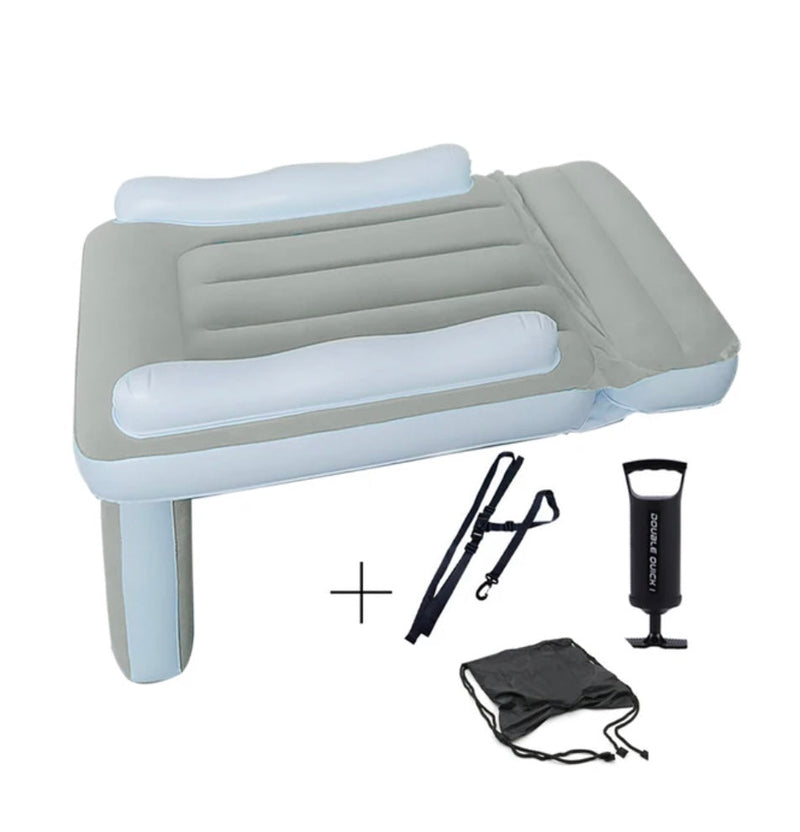 Aufblasbares Flugzeugbett SkyNap Junior | Für Kinder bis 5 Jahre | 90×45 cm | Mit Handpumpe | Komfortabel & Tragbar