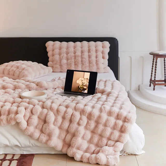 Luxus Kuscheldecke | Doppellagiges Fleece | Extra Weich & Warm | Maschinenwaschbar