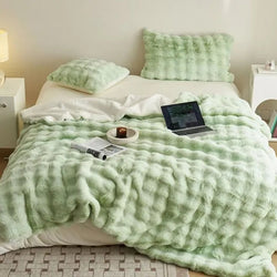 Luxus Kuscheldecke | Doppellagiges Fleece | Extra Weich & Warm | Maschinenwaschbar