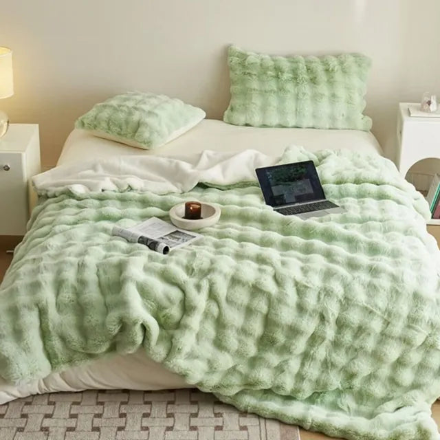 Luxus Kuscheldecke | Doppellagiges Fleece | Extra Weich & Warm | Maschinenwaschbar