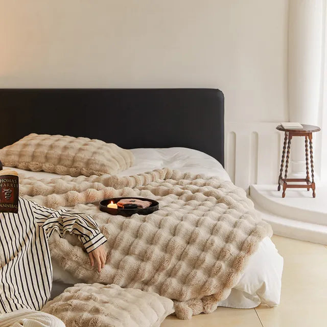 Luxus Kuscheldecke | Doppellagiges Fleece | Extra Weich & Warm | Maschinenwaschbar