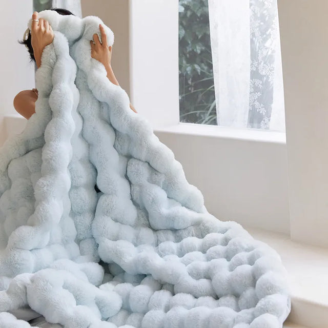 Luxus Kuscheldecke | Doppellagiges Fleece | Extra Weich & Warm | Maschinenwaschbar