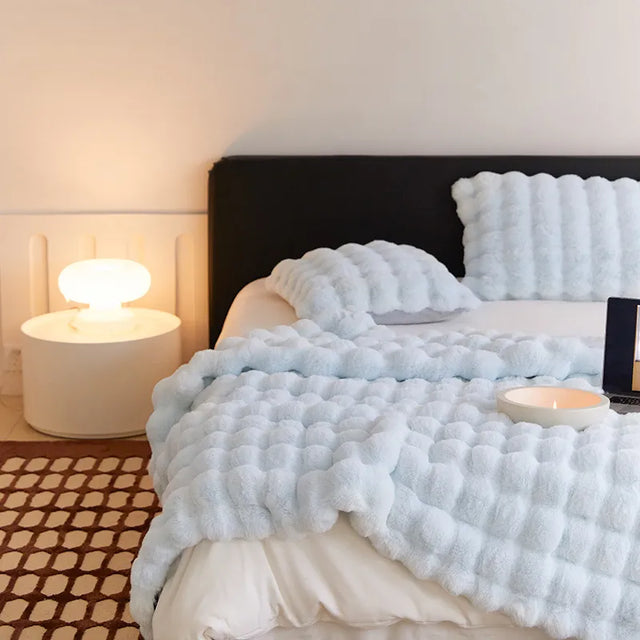 Luxus Kuscheldecke | Doppellagiges Fleece | Extra Weich & Warm | Maschinenwaschbar