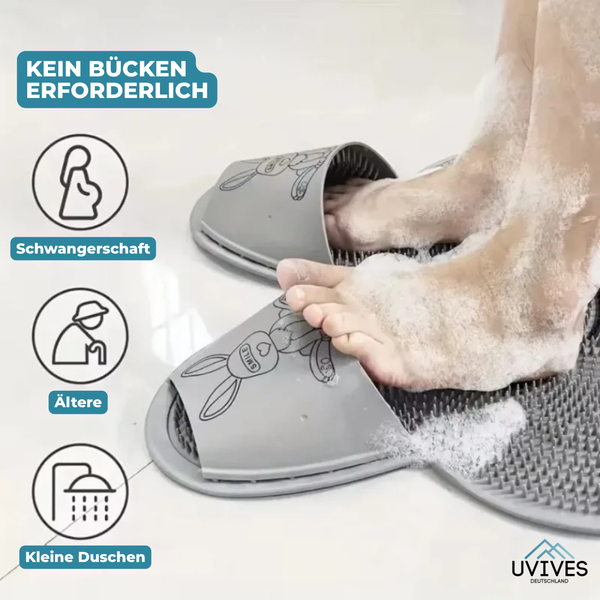 FootFluff – Wellness-Fußmatte mit Scrubber!