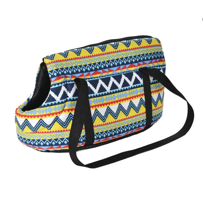 PawVoyager Klassische Haustier-Tragetasche | Weiche & Bequeme Transporttasche für Hunde & Katzen | Outdoor-Reisetasche
