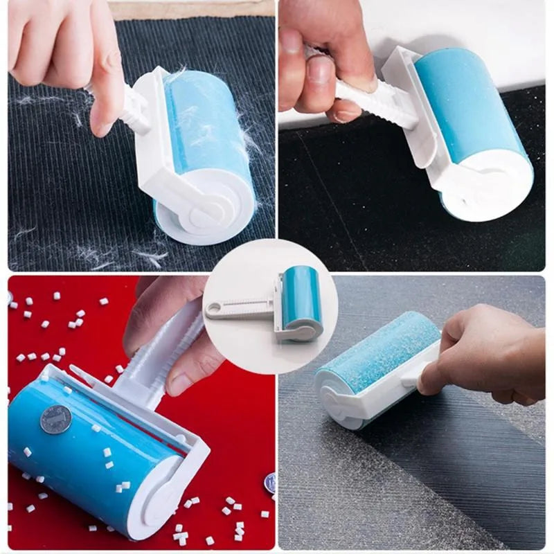 Fluffix CleanRoll Wiederverwendbarer Fusselroller | Waschbar & Superhaftend | Für Tierhaare, Kleidung & Möbel | Inkl. Griff