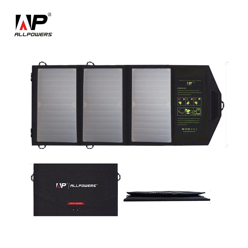 Faltbares Solarladegerät VoltPack 21 | Mit 10.000 mAh Akku & 21W Solarpanel | Dual USB + USB-C Schnellladung | Wasserdicht & Tragbar | Für Outdoor, Reisen & Notfälle