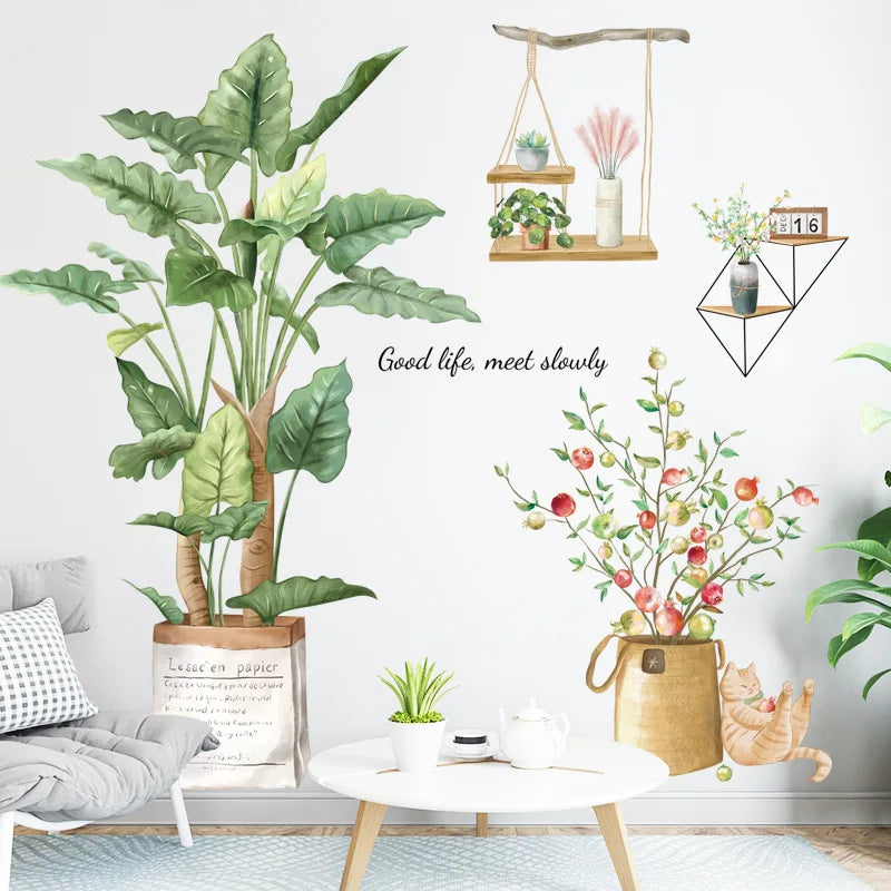 DecoSilva NordicTree Wandtattoo Großer Nordischer Baum | Abnehmbare Wandsticker für Wohnzimmer & Schlafzimmer