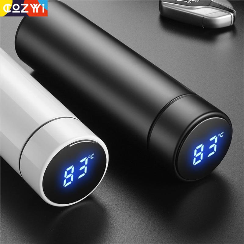 Tempora Thermosflasche mit Temperaturanzeige | 500 ml | LCD-Touchscreen | Edelstahl 304 | 12 h Heiß-/Kalthaltung