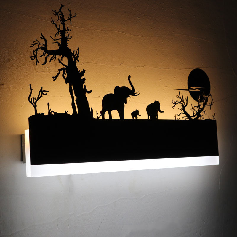 LED Wandleuchte | Dekoratives Wandlicht | 12W Warm- & Kaltlicht | Modernes Design | 38×22 cm
