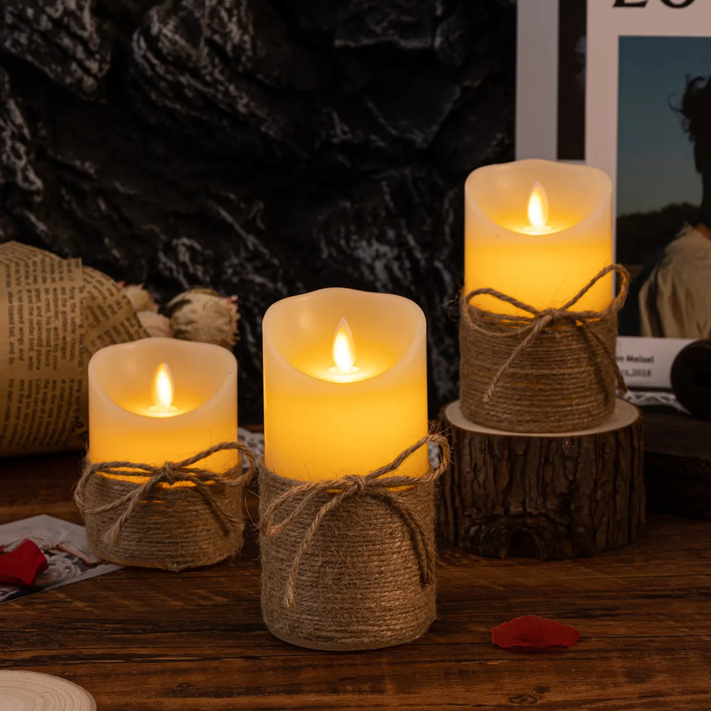 LED Kerzen LumiFlame | Flackernder Echtwachseffekt | Sicher & Energiesparend | Verschiedene Größen & Designs