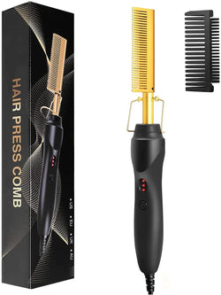 Bart- & Haarstyler Barvion HeatComb | 2-in-1 Glättkamm | Schnelles Aufheizen & Anti-Verbrühschutz | Kompakt 10 cm | 80 W