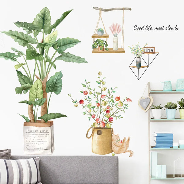 DecoSilva NordicTree Wandtattoo Großer Nordischer Baum | Abnehmbare Wandsticker für Wohnzimmer & Schlafzimmer