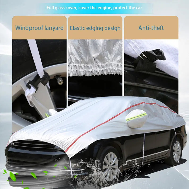 AutoVioro Wasserdichte Autoabdeckung | UV- & Hitzeschutz | Windfest & Diebstahlsicher | Nano-Oxford-Gewebe