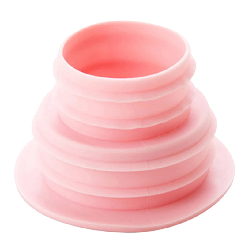 Drainiva Silikon-Abdichtungsring für Abflussrohre | Geruchsstopp & Rückfluss-Schutz | Für Küche, Bad, Waschmaschine – 6×3,9×3,8 cm