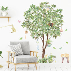 DecoSilva NordicTree Wandtattoo Großer Nordischer Baum | Abnehmbare Wandsticker für Wohnzimmer & Schlafzimmer