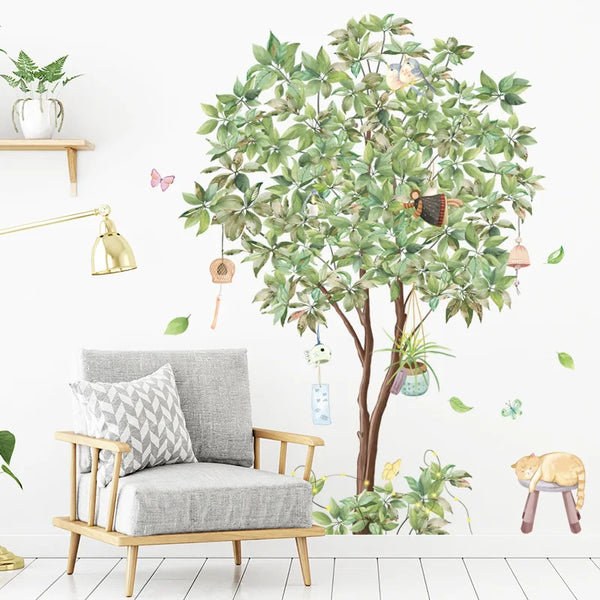 DecoSilva NordicTree Wandtattoo Großer Nordischer Baum | Abnehmbare Wandsticker für Wohnzimmer & Schlafzimmer