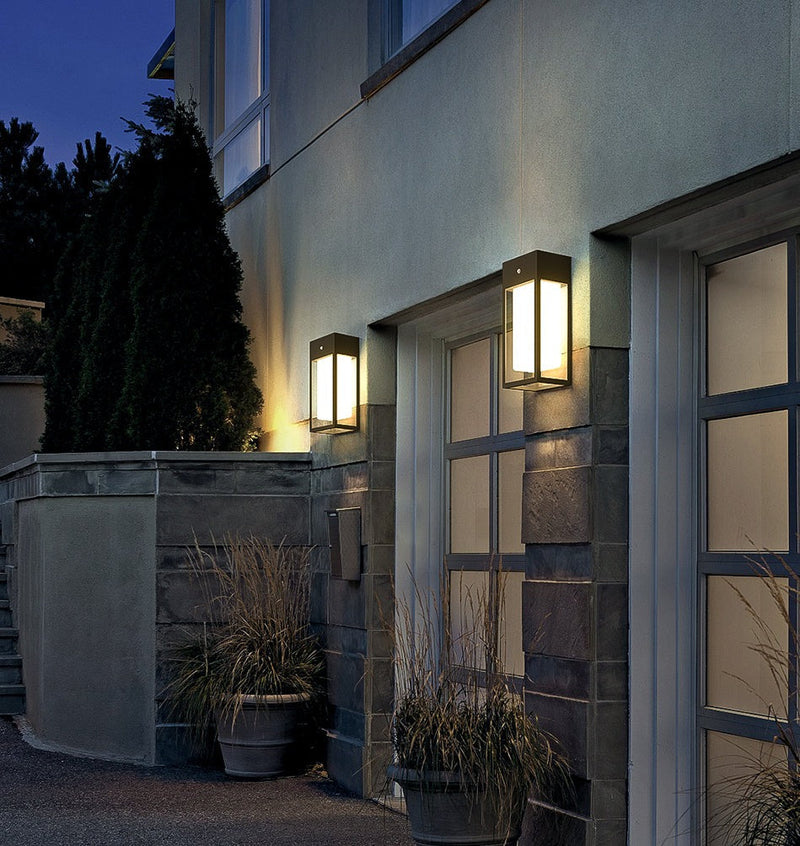 Solar-Wandleuchte LumiVita | Mit Dämmerungssensor | Edelstahl & Aluminium | IP65 Wetterfest | LED Warmweiß