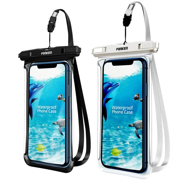 Wasserdichte Smartphone-Hülle DryVault | Vollsicht-Design | Seitlich bedienbar | Mit Trageband