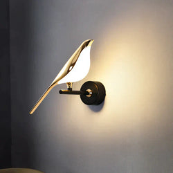 Avilume Wandleuchte Vogel-Design | Warmweiß 3000K | LED | 33×19×10 cm | Natur-inspiriertes Wohnaccessoire