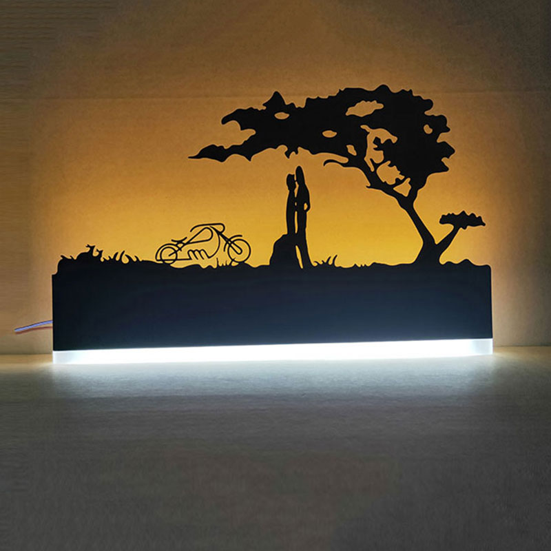 LED Wandleuchte | Dekoratives Wandlicht | 12W Warm- & Kaltlicht | Modernes Design | 38×22 cm