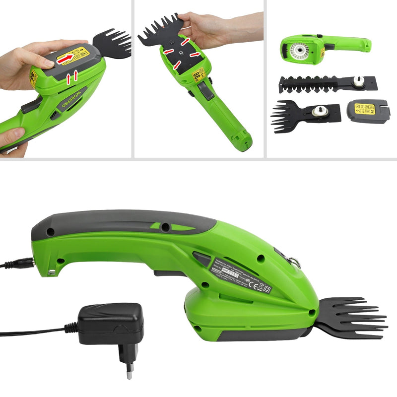 Akku Strauchschere GartenMeister | Kabellos & Handlich | Kindersicherung | 7,2V Lithium-Ionen Akku
