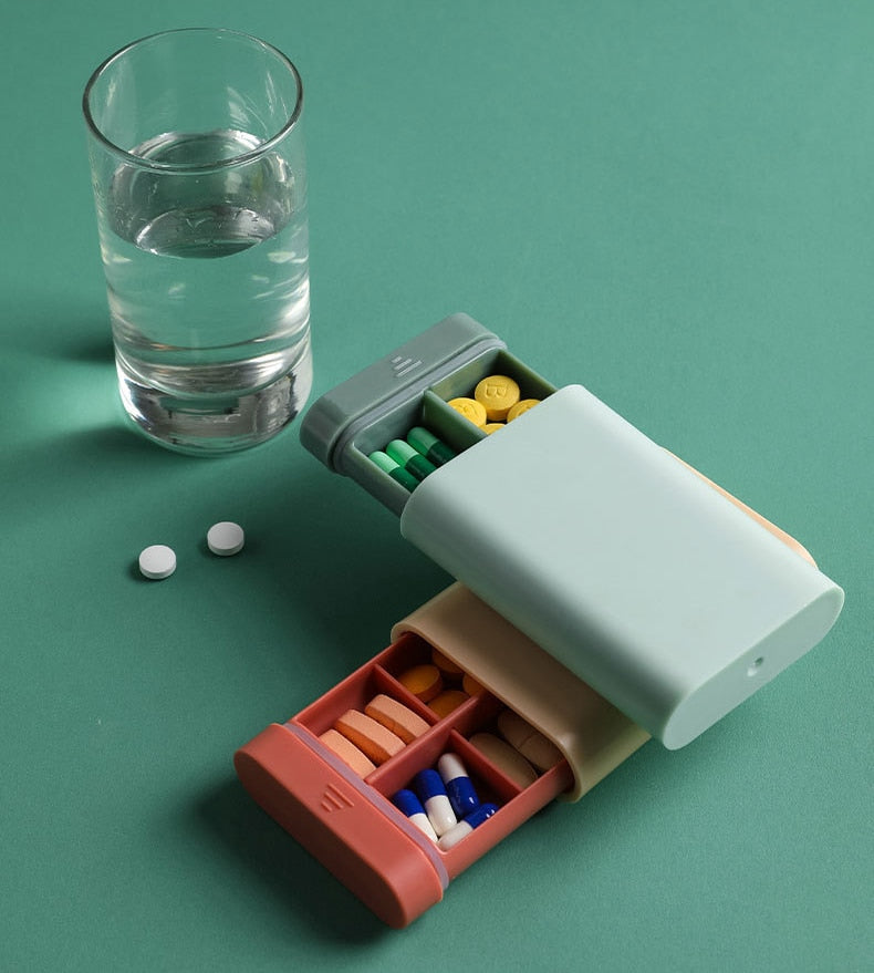 Nutriko Pillendose | Taschenformat | Struktur & Übersicht | 4 Farben