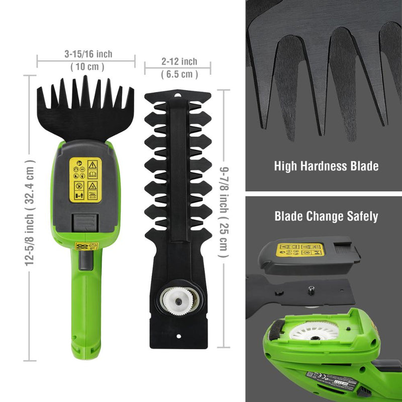 Akku Strauchschere GartenMeister | Kabellos & Handlich | Kindersicherung | 7,2V Lithium-Ionen Akku