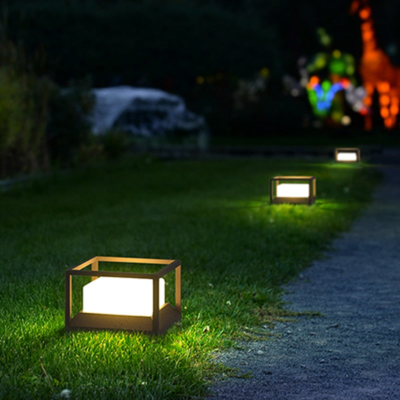 Solar-Terrassenleuchte „Terraluma“ | Ø 20 cm | Edelstahl & Aluminium | Dämmerungssensor | IP65 Wetterfest