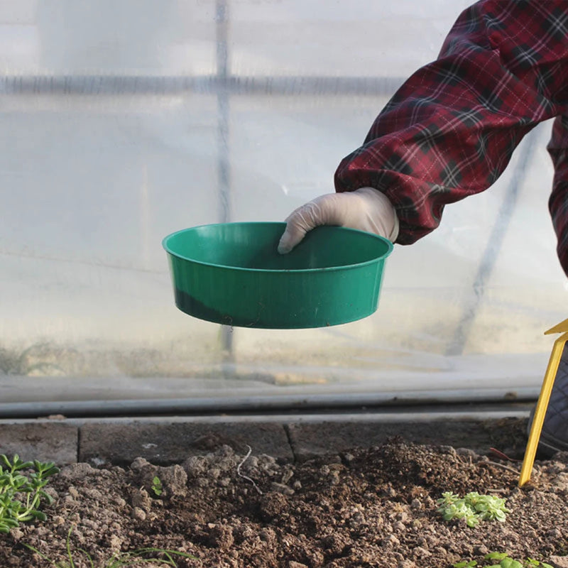Floronix SoilClean Kunststoff Bodensieb Ø 21 cm | 0.3cm Sieböffnung | Für Erde, Steine & Substrat | Ideal für Balkon- & Zimmerpflanzen