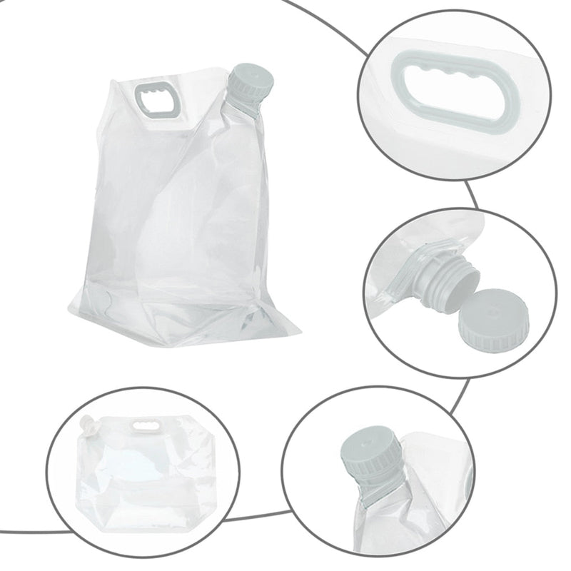 Faltbare Outdoor-Wassertragetasche Hydrilo FlexBag | 5 L / 10 L / 15 L | Mit Tragegriff | Leicht & Kompakt | Für Wandern, Camping & Reisen