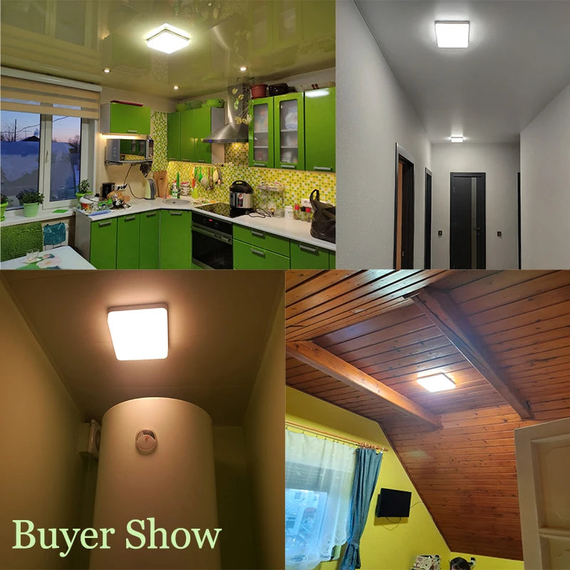 LumiSquare LED Deckenleuchte | Ultra-Flach & Modern | 18W/24W/36W/48W | Warm-, Neutral- & Kaltweiß