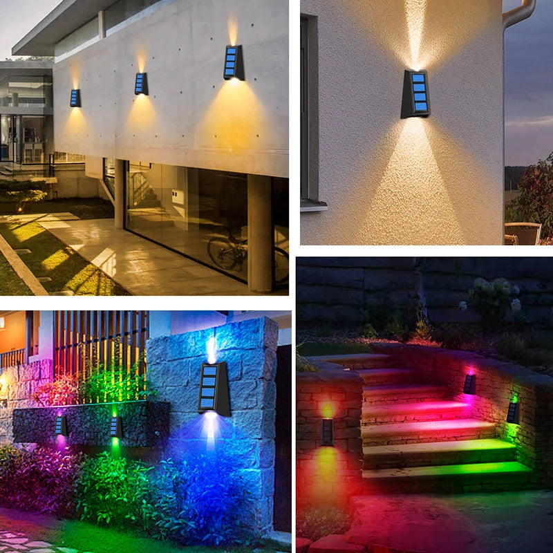 Solar Gartenleuchten LUMINARA ColorGlow | 8er Set | RGB Farbwechsel | IP65 Wasserdicht | Solar Außenbeleuchtung für Zaun, Treppe & Weg