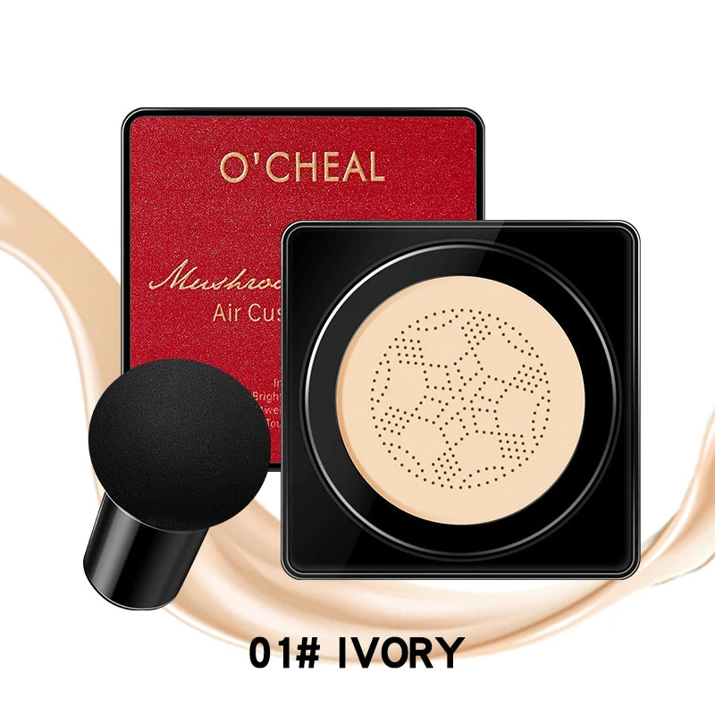 BB Cream Cushion Set Luméa Glow | Mit Mushroom-Applikator | 4-teilig in Geschenkbox | Foundation & Concealer in einem