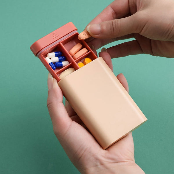 Nutriko Pillendose | Taschenformat | Struktur & Übersicht | 4 Farben