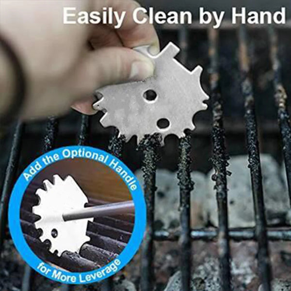 GrillScrape Pro Grillreiniger & Flaschenöffner | Edelstahl-Schaber für BBQ-Roste & Backöfen | 17 × 6,5 cm