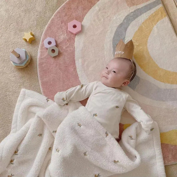 BearSnug | Babydecke aus Baumwoll-Coral-Fleece | 125×90 cm | Weich & Wärmend