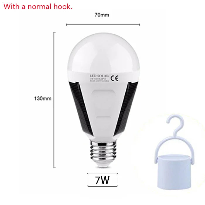 SunBeam ProLite Solar-LED-Lampe 7 W/12 W E27 tragbar & wasserdicht