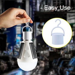 Solonight Solar LED Glühbirne mit E27 Fassung | 7W/12W | Wiederaufladbar & Wasserdicht | Für Camping, Garten & Notlicht