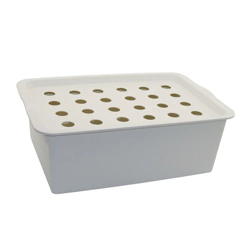 Hydroponik Pflanzbox GrowLeaf 24 | 24 Pflanzstellen | Für Indoor Anzucht | Mit Belüftung & Zubehör