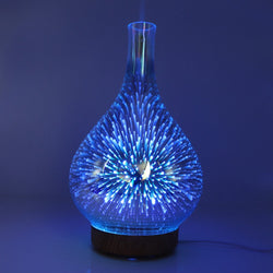 AromaLume Diffuser | 100 ml Wassertank | 7 LED-Farben | Glasdesign mit Aromatherapie