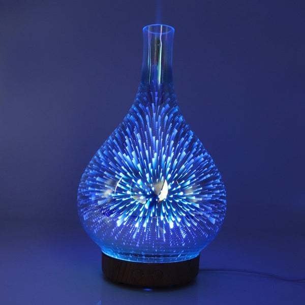 AromaLume Diffuser | 100 ml Wassertank | 7 LED-Farben | Glasdesign mit Aromatherapie
